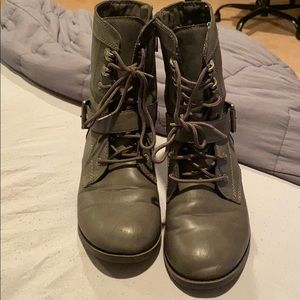 Gray combat boots from Aldo! Size 6.5
